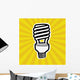 Compact Fluorescent Lightbulb Wall Mural