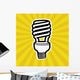 Compact Fluorescent Lightbulb Wall Mural
