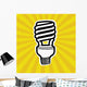 Compact Fluorescent Lightbulb Wall Mural