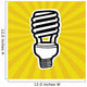 Compact Fluorescent Lightbulb Wall Mural