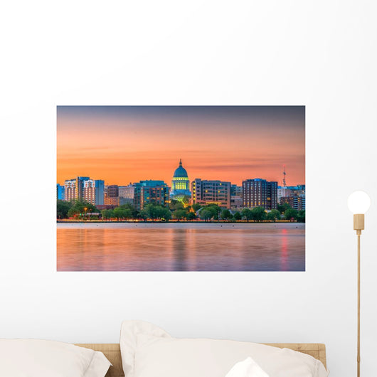 Madison Wisconsin Usa Skyline Wall Decal