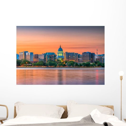 Madison Wisconsin Usa Skyline Wall Decal