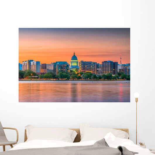 Madison Wisconsin Usa Skyline Wall Decal