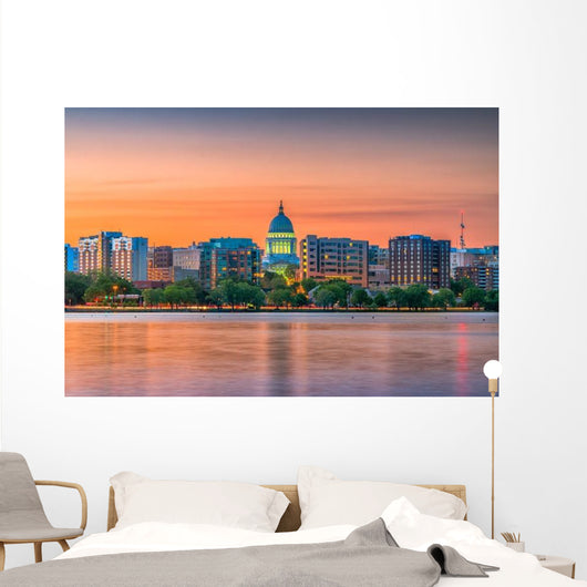 Madison Wisconsin Usa Skyline Wall Decal