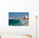 Tel Aviv and beach along the coast Wall Mural
