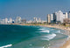 Tel Aviv and beach along the coast Wall Mural