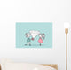 wedding set - engagement Wall Mural