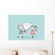 wedding set - engagement Wall Mural