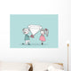 wedding set - engagement Wall Mural