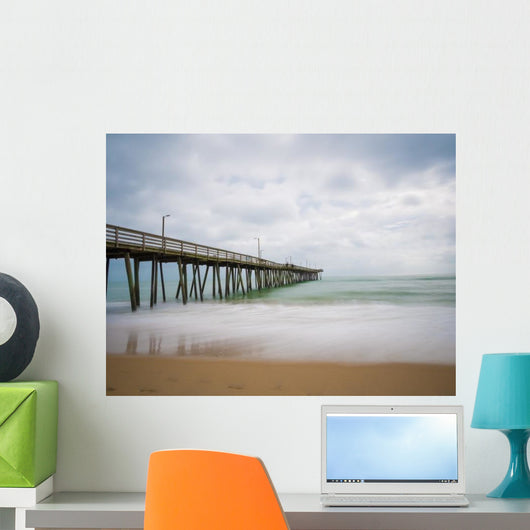 Long Exposure Fishing Pier Wall Decal