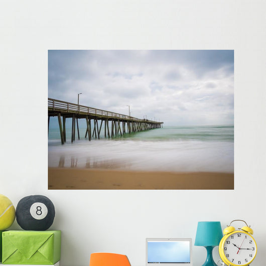 Long Exposure Fishing Pier Wall Decal