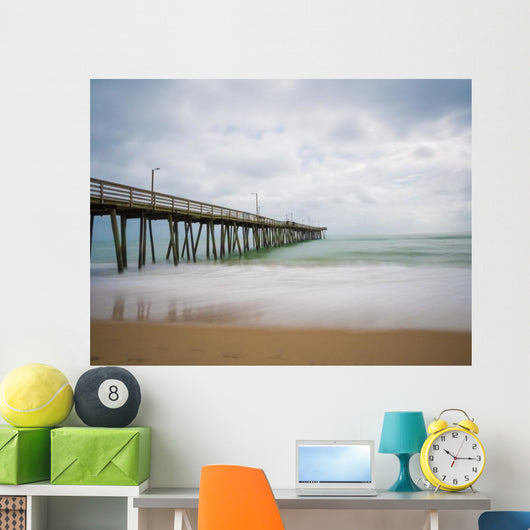 Long Exposure Fishing Pier Wall Decal