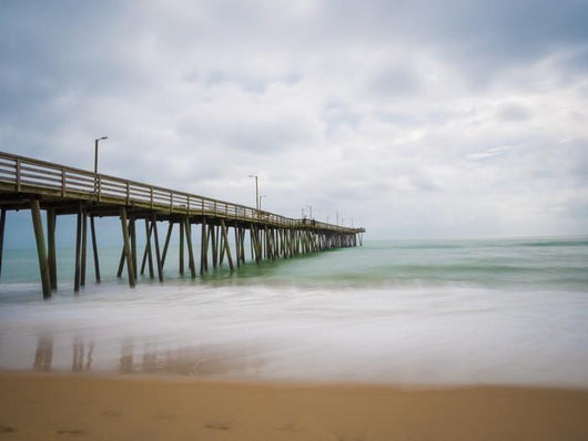 Long Exposure Fishing Pier Wall Decal