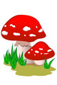 Toadstool Wall Decal