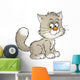 Grey Kitten Wall Decal