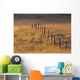 Fence In Pasture Near Cochrane, Alberta, Canada Wall Mural