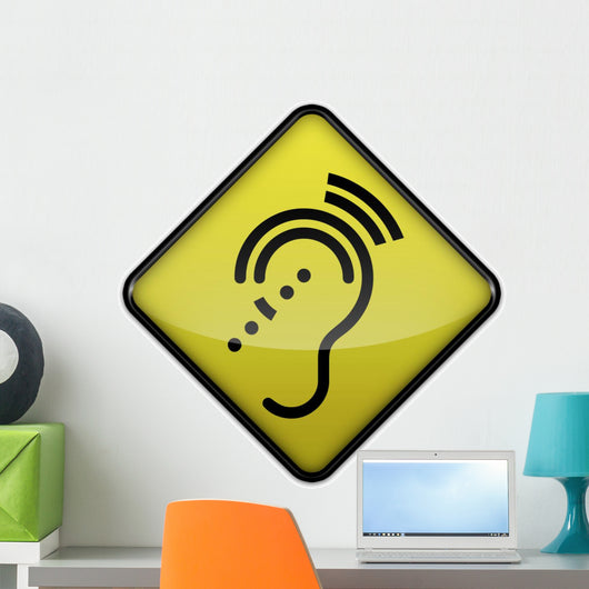 Advisory Sign "Hearing Impairment" Wall Decal