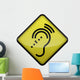Advisory Sign "Hearing Impairment" Wall Decal