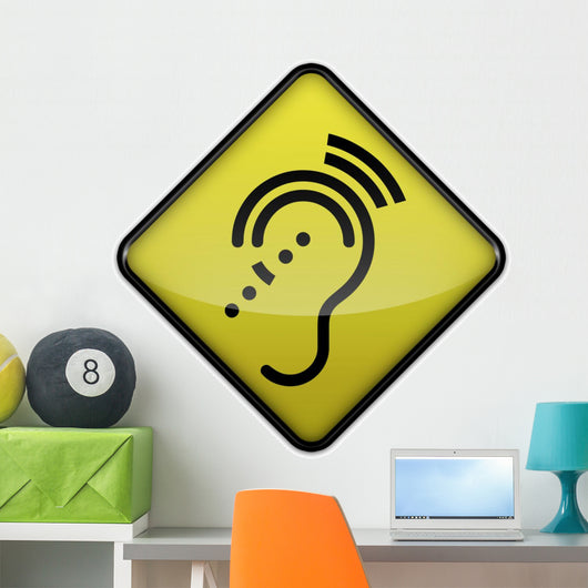 Advisory Sign "Hearing Impairment" Wall Decal