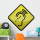 Advisory Sign "Hearing Impairment" Wall Decal