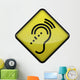 Advisory Sign "Hearing Impairment" Wall Decal