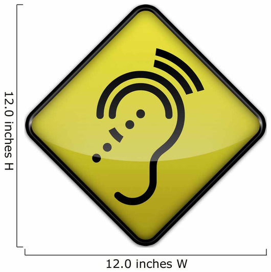Advisory Sign "Hearing Impairment" Wall Decal