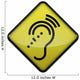 Advisory Sign "Hearing Impairment" Wall Decal