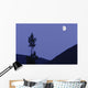 View Of Moon And Mountains, Gaspesie, Quebec Wall Mural
