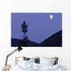 View Of Moon And Mountains, Gaspesie, Quebec Wall Mural