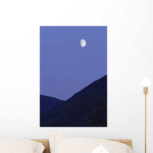 View Of Moon And Mountains, Gaspesie, Quebec Wall Mural