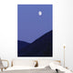 View Of Moon And Mountains, Gaspesie, Quebec Wall Mural