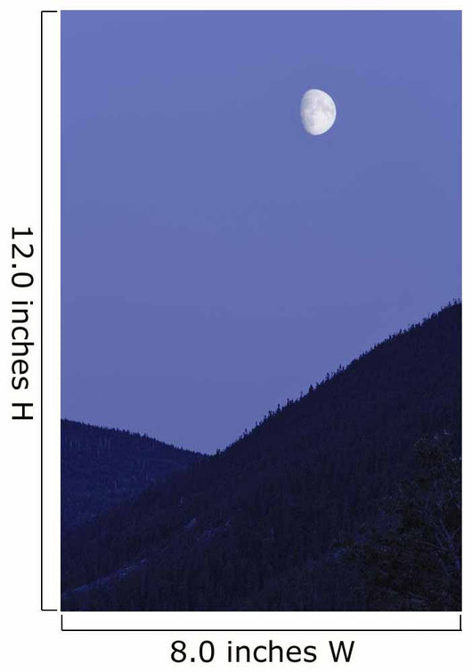View Of Moon And Mountains, Gaspesie, Quebec Wall Mural