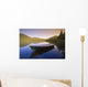 View Of Boat At Lebreux Lake At Sunset, Quebec Wall Mural