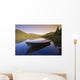 View Of Boat At Lebreux Lake At Sunset, Quebec Wall Mural