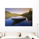 View Of Boat At Lebreux Lake At Sunset, Quebec Wall Mural
