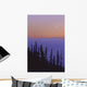 Crescent Moon Rises In Sunset Over Mountains, Whistler, Bc Canada Wall Mural