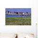 Fishing Shacks Line The Bay At Malpeque Harbour, Pei Wall Mural