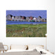 Fishing Shacks Line The Bay At Malpeque Harbour, Pei Wall Mural