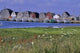 Fishing Shacks Line The Bay At Malpeque Harbour, Pei Wall Mural