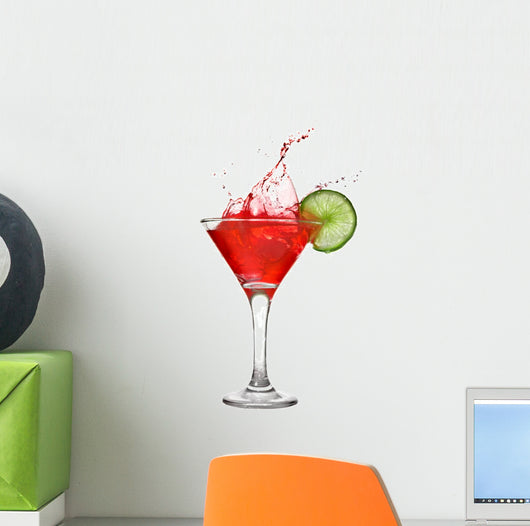 Red Cocktail with Splash