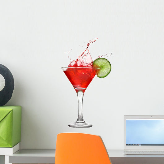 Red Cocktail with Splash