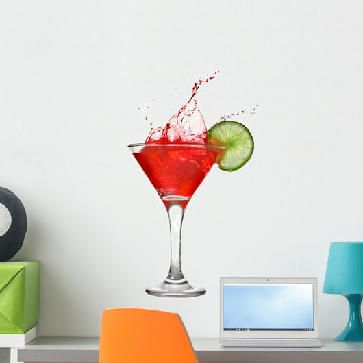 Red Cocktail with Splash