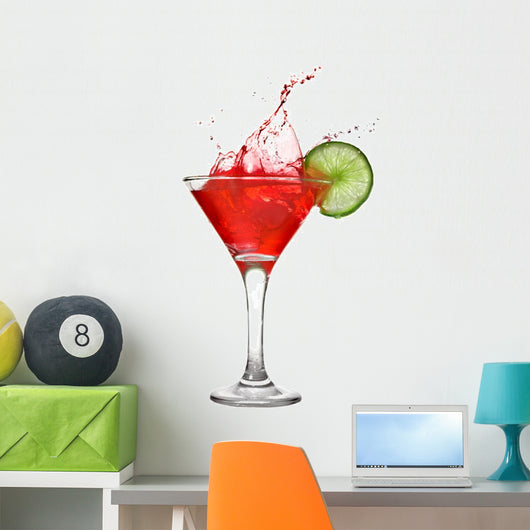 Red Cocktail with Splash