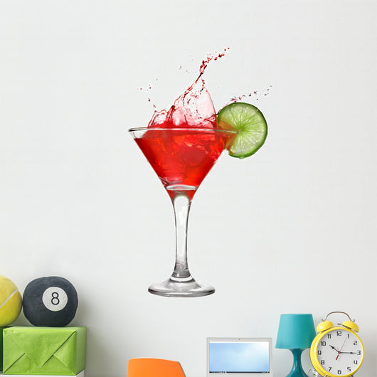 Red Cocktail with Splash