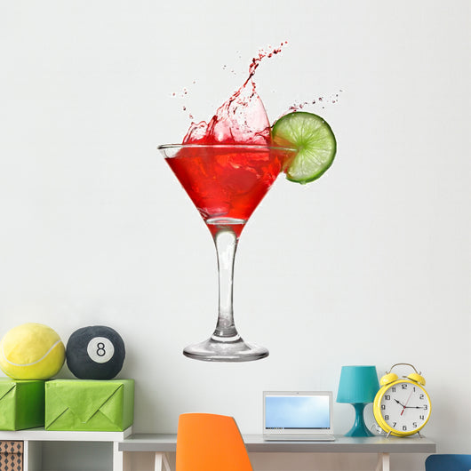 Red Cocktail with Splash