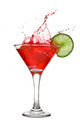 Red Cocktail with Splash