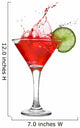 Red Cocktail with Splash