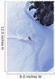 Young Man Skiing On Ungroomed Slope Near Fortress Mountain Wall Mural