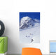 Two Young Men Skiing Untracked Powder In Figure 8's Wall Mural