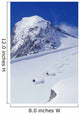 Two Young Men Skiing Untracked Powder In Figure 8's Wall Mural